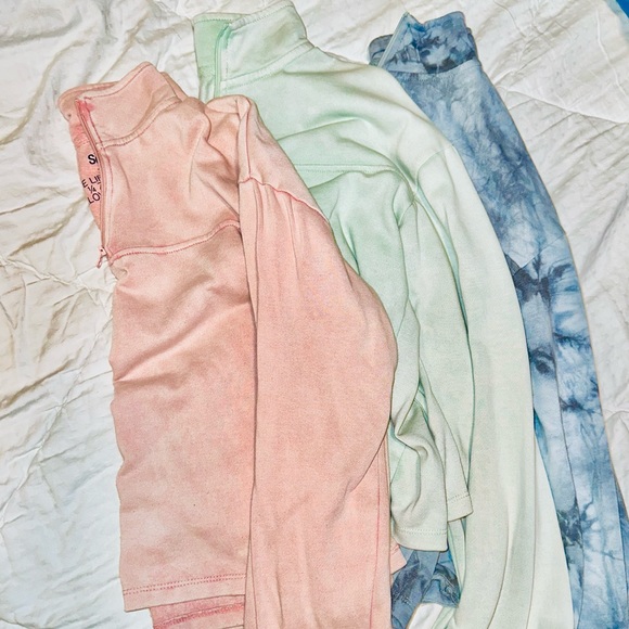 Set of 3 1/4 zip pullovers - Picture 2 of 2